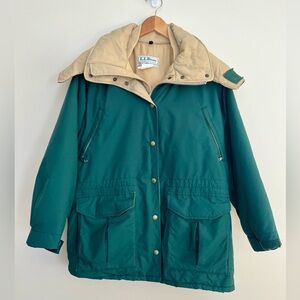 Vintage L.L.Bean Maine Wardens Parka Jacket Womens GoreTex Coat Size Medium USA
